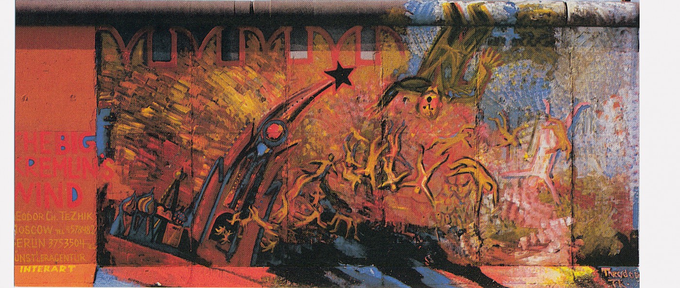 Theodor Tezhik, The Big Kremlin’s Wind, 1990 © Stiftung Berliner Mauer, Postkarte