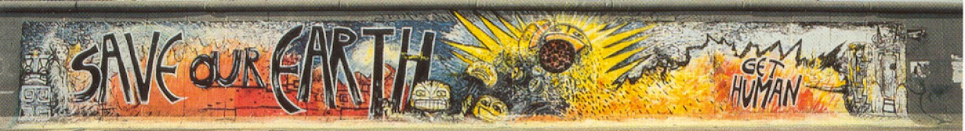 Jürgen Grosse (Indiano), Die Geburt des Kachinas, 1990 © Stiftung Berliner Mauer, Postkarte