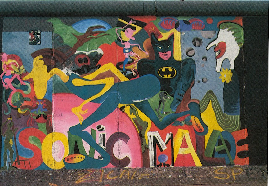 Greta Ida Csatlòs, Sonic Malade, 1990 © Stiftung Berliner Mauer, Postkarte