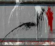 Stellvertretende Durstende, Wir haben versucht, Farben über die Mauer hinübergelangen zu lassen, 2009 © Stiftung Berliner Mauer, Foto: Günther Schaefer