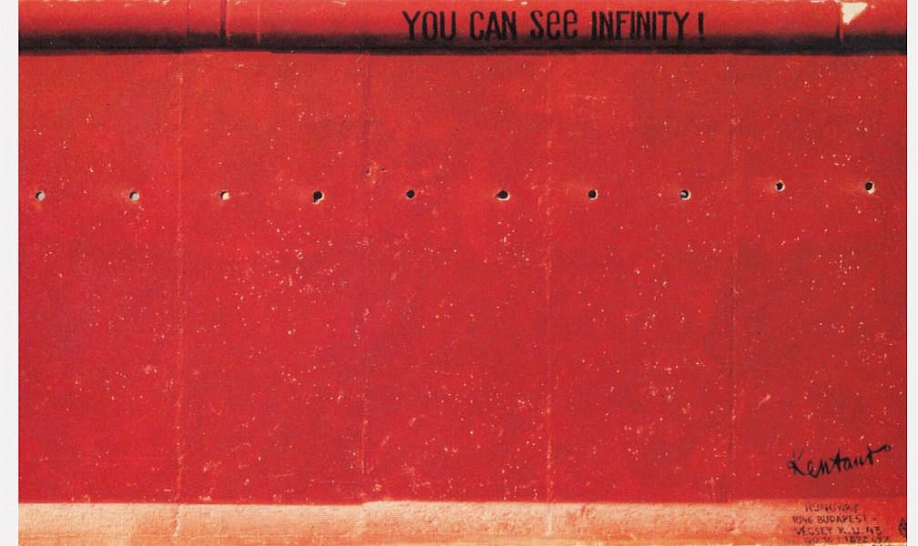 László Erkel, You can see infinity, 1990 © Stiftung Berliner Mauer, Postkarte