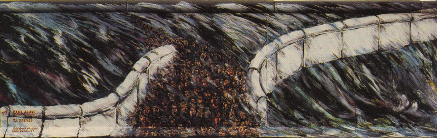 Kani Alavi, Es geschah im November, 1990 © Stiftung Berliner Mauer, Postkarte