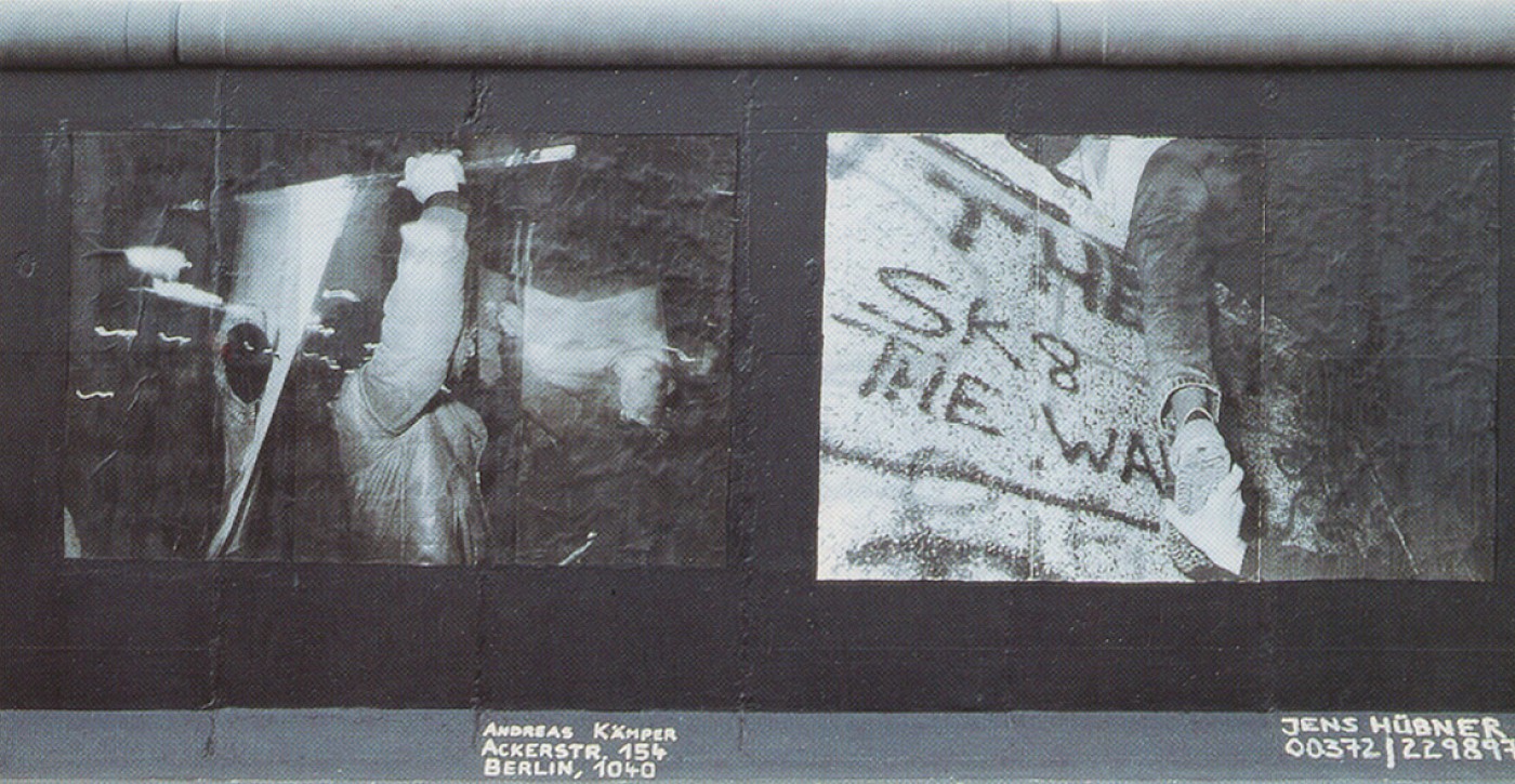 Andreas Kämper, Ohne Titel, 1990 © Stiftung Berliner Mauer, Postkarte