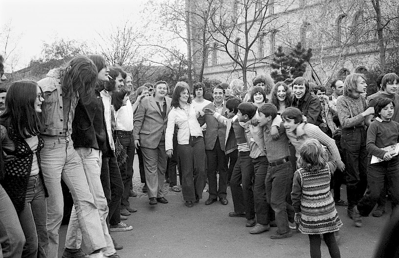 Fest auf dem Kreuzberger Mariannenplatz, 1. Mai 1972